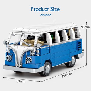 لگو تکنیک اتوبوس کلاسیک مدل Sembo City Classic Pull Back Bus Technical Car-اسباب بازی